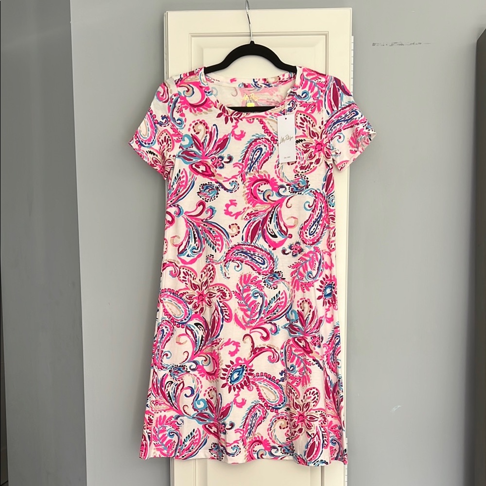 Lilly Pulitzer Cody Short Paisley Print Pink Dress XXS *NWT*